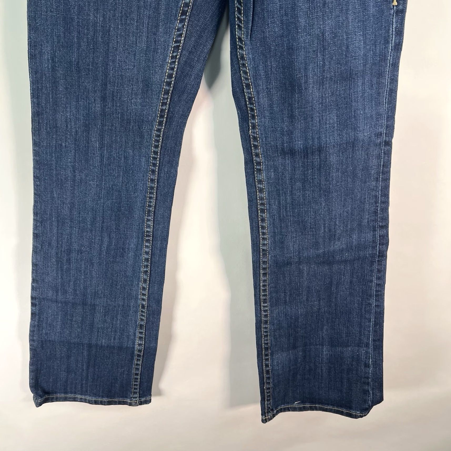 Vintage Cowgirl Tuff Jeans Women Women's Medium Wash Just Tuff 36 Tall W36 x L35 Bootcut Western Stretch 90s? Size 25" / US 0 / IT 36 - 4 Thumbnail