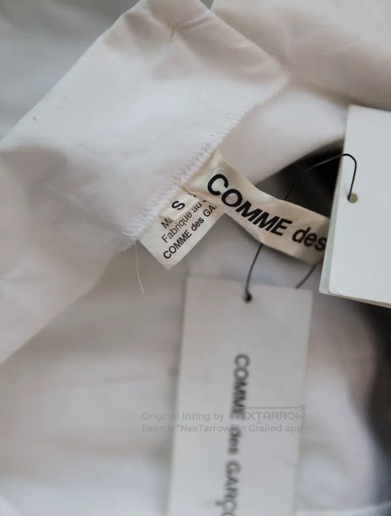 Comme des Garcons Comme Des Garcons White design shirt with large pleated wa Size S / US 4 / IT 40 - 4 Thumbnail