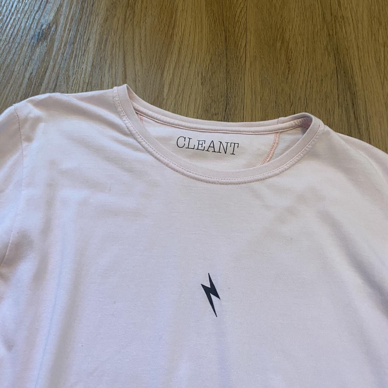 Other CLEANT white Pink long sleeve tee with black lightning Size US S / EU 44-46 / 1 - 2 Thumbnail
