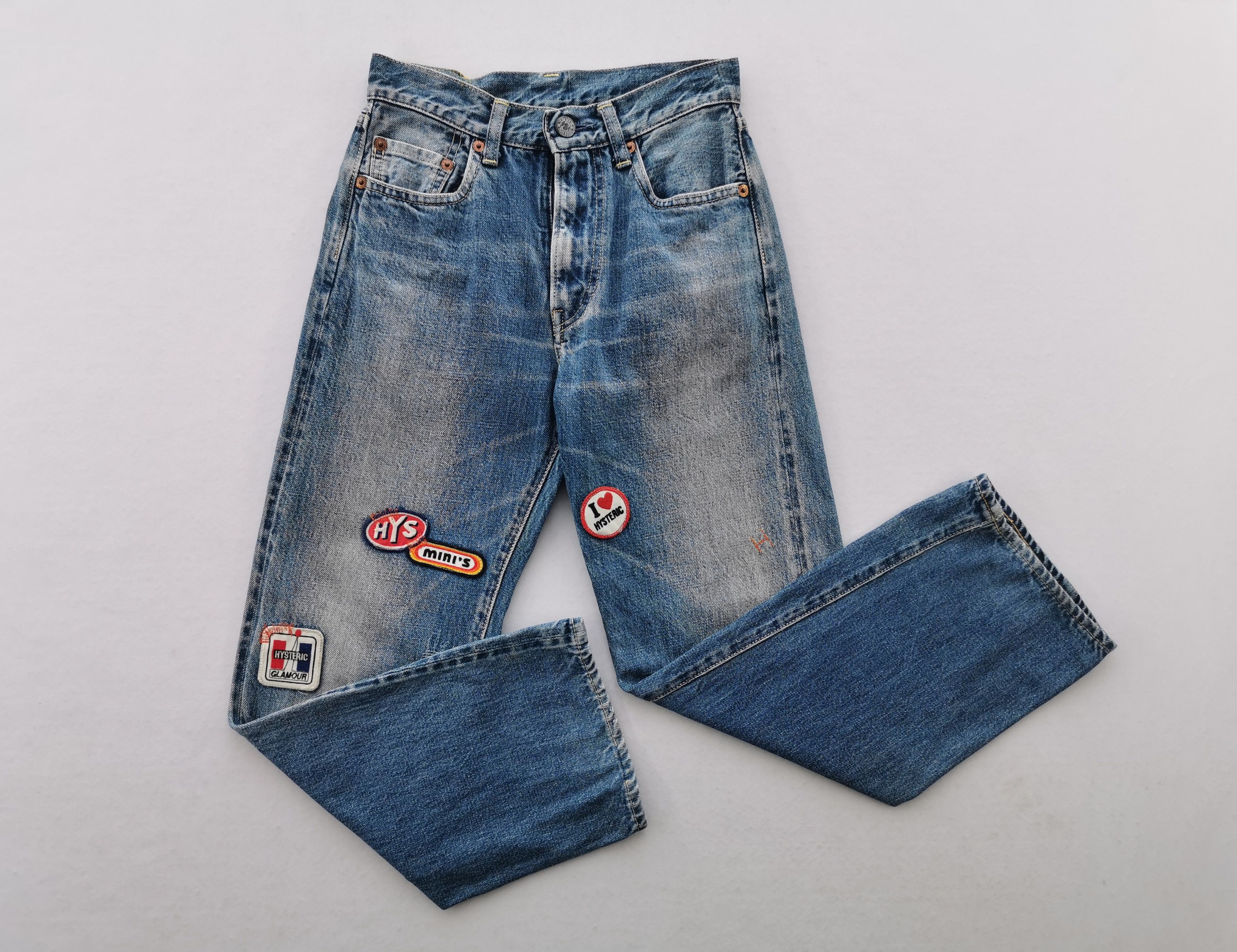 Hysteric Glamour Vintage 90s Hysteric Glamour Selvedge Patch Denim Size 23" - 4 Thumbnail