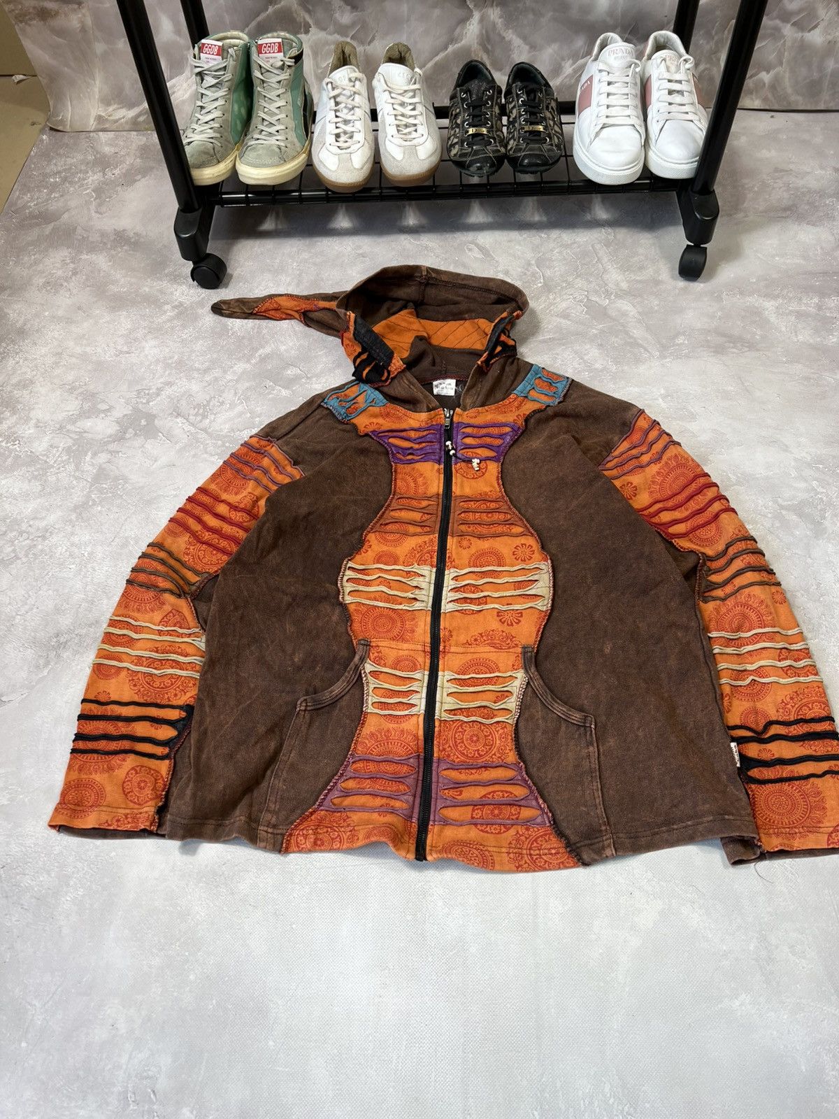 Vintage Vintage IfSixWasNine Style Distressed Zip Hoodie Size US XL / EU 56 / 4 - 2 Thumbnail