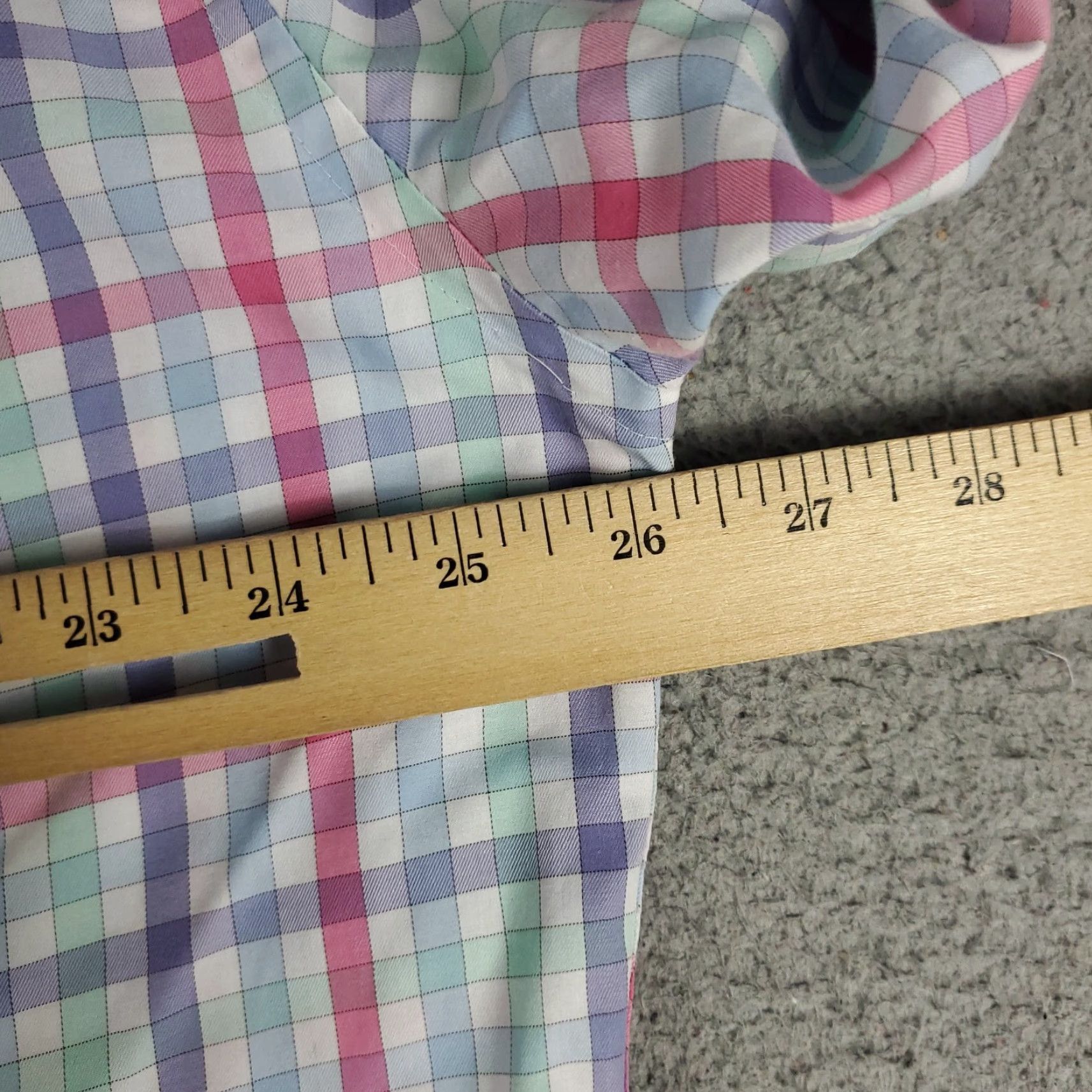 Peter Millar VINTAGE? No — Peter Millar Shirt Mens XL Blue Plaid Button-Up Long Sleeve Casual Dress Shirt Size US XL / EU 56 / 4 - 5 Thumbnail