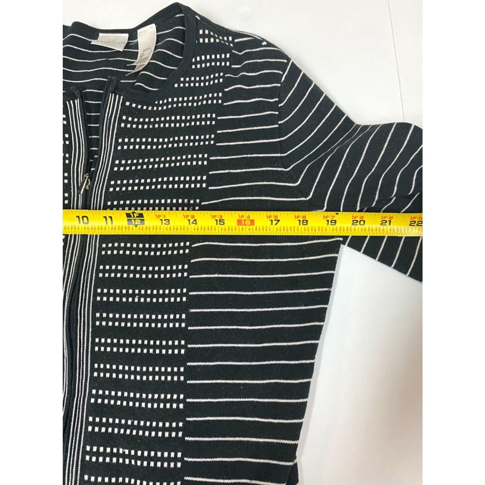 Vintage Emma James Womens Sweater Dolman Sleeve Crew Neck Pullover Petite Black Knit Size L / US 10 / IT 46 - 6 Thumbnail