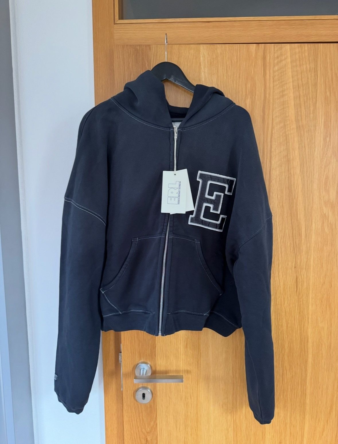 ERL ERL Varsity Oversized Zip Hoodie SS25 | Grailed
