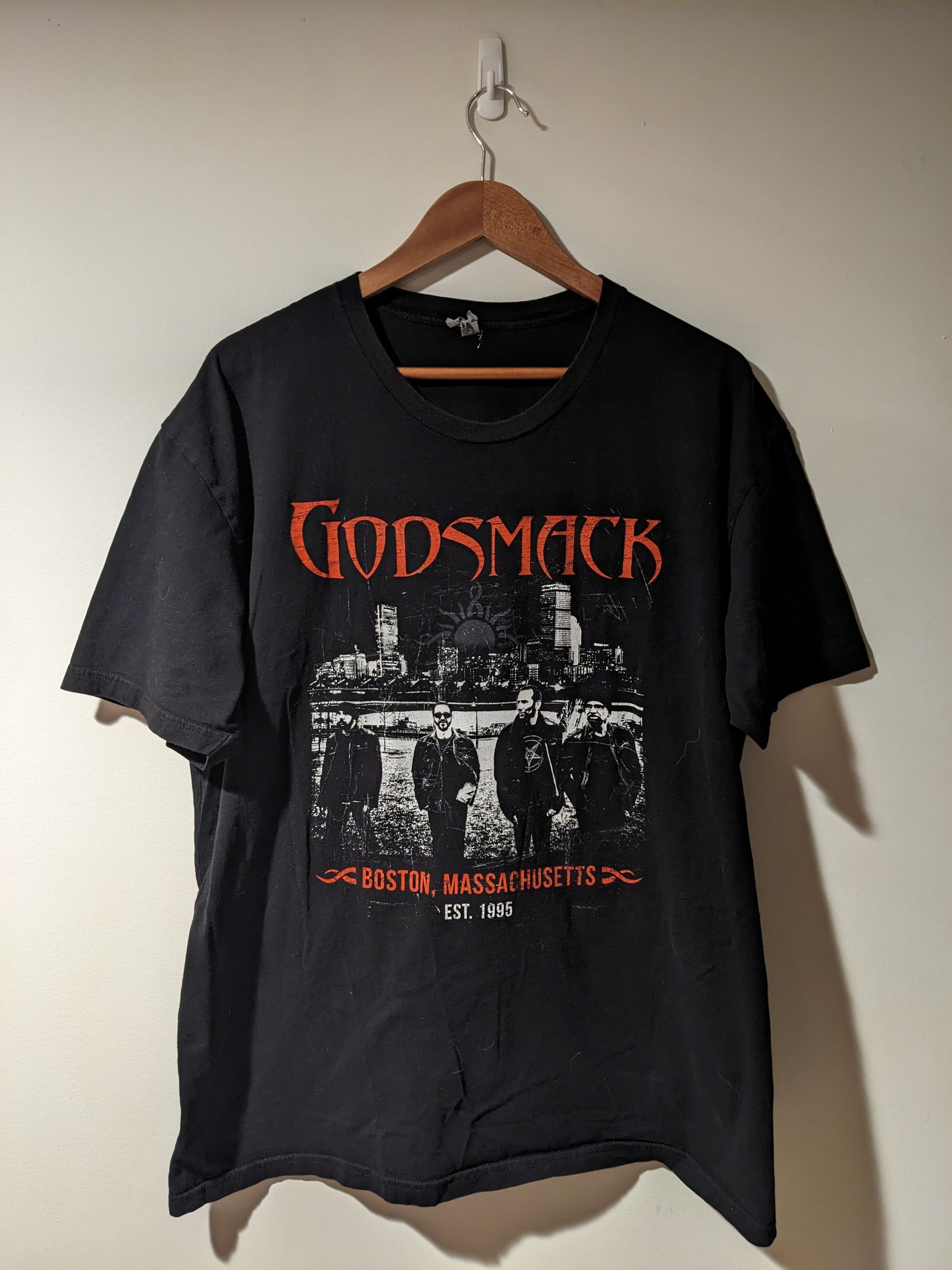 Band Tees × Vintage Godsmack Boston Massachusetts Tour Black XX-Large T-Shirt Size US XXL / EU 58 / 5 - 1 Thumbnail