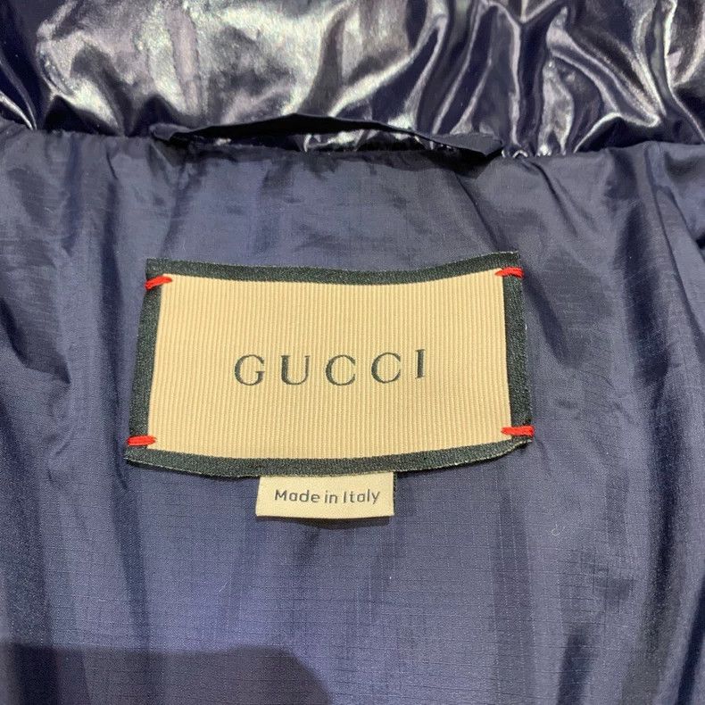 Gucci Gucci Dark blue glossy double G-sleeved down jacket 2501-Ne Size US L / EU 52-54 / 3 - 6 Thumbnail