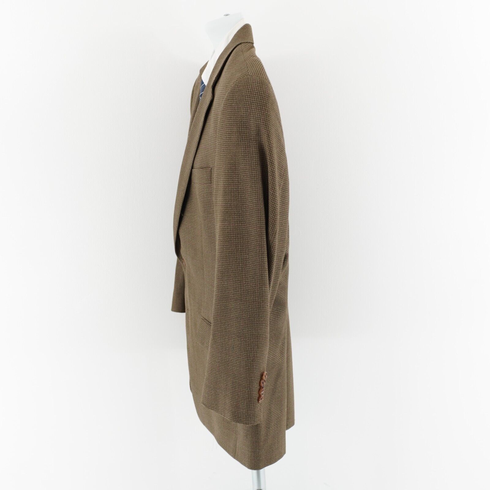 Ralph Lauren Ralph Lauren Tan Green Houndstooth Red Windowpane Wool Silk Size 42R - 6 Thumbnail