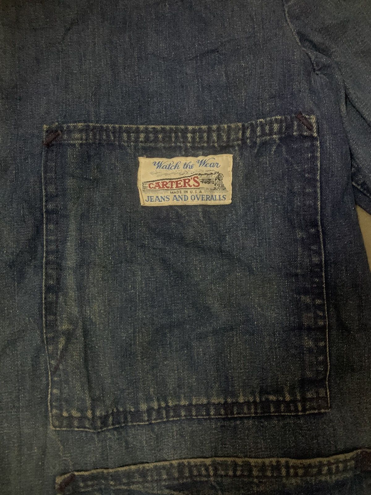 Vintage Vintage 60’s Carters / Gentry Nyc Flare Denim Shirt Size US XL / EU 56 / 4 - 6 Thumbnail