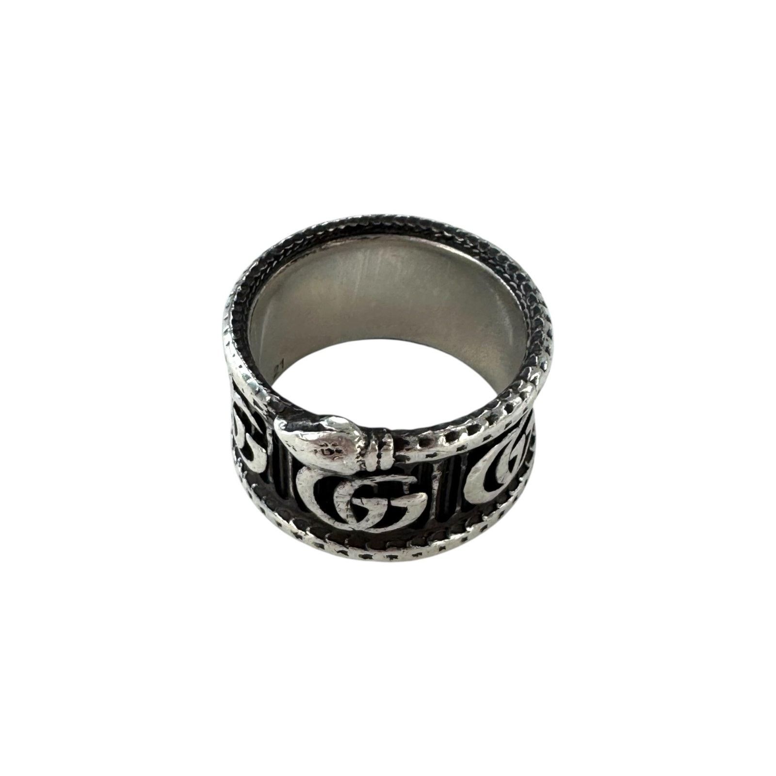 Gucci Gucci Sterling Silver GG Marmont Snake Ring Size ONE SIZE - 7 Thumbnail