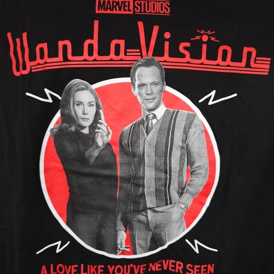 Vintage VINTAGE WandaVision T Shirt Womens Size 0X Black Marvel Studios Comic Book Series Size XL / US 12-14 / IT 48-50 - 3 Thumbnail