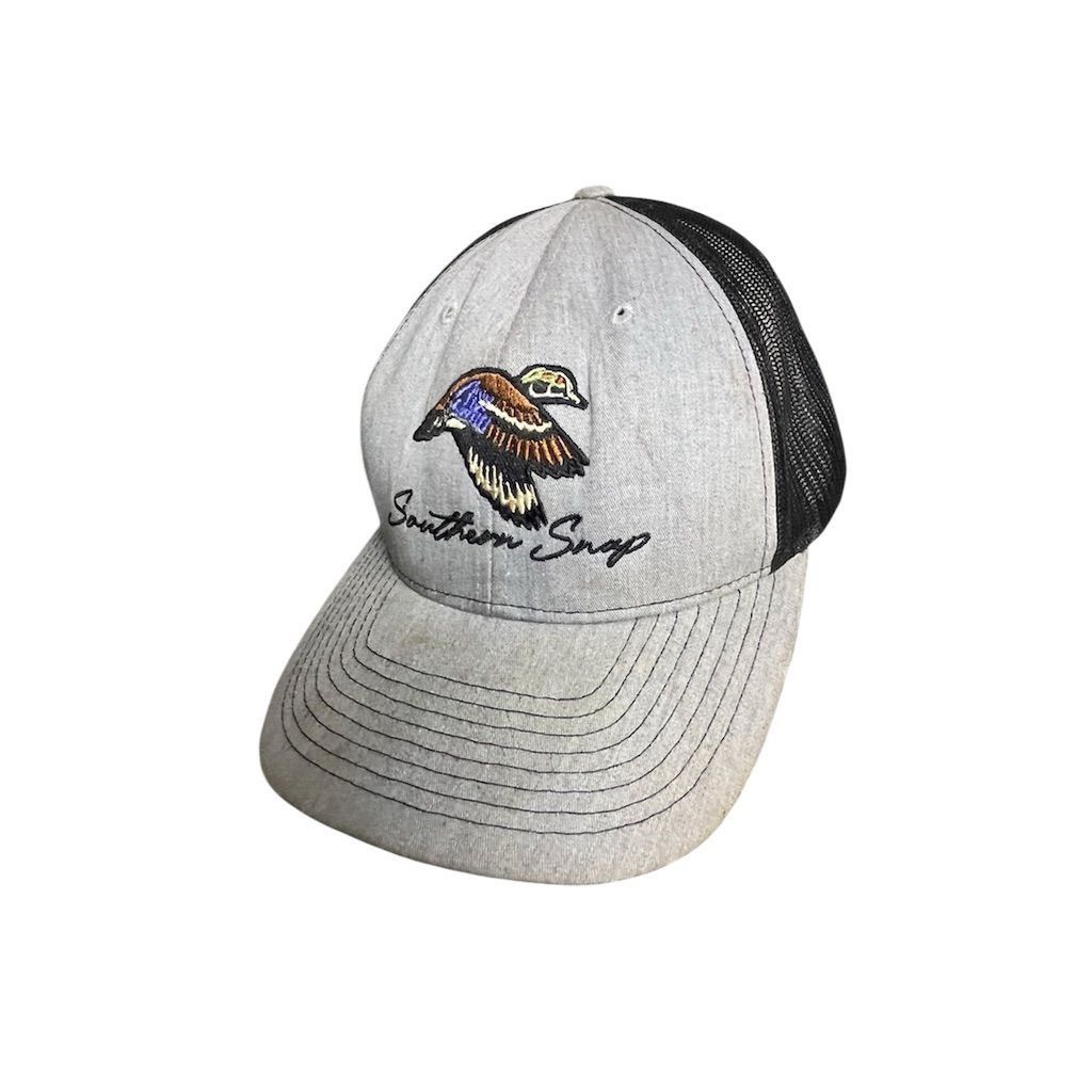 Other Y2K Distressed Gray and Black Trucker Hat with Snap Duck Size ONE SIZE - 1 Thumbnail