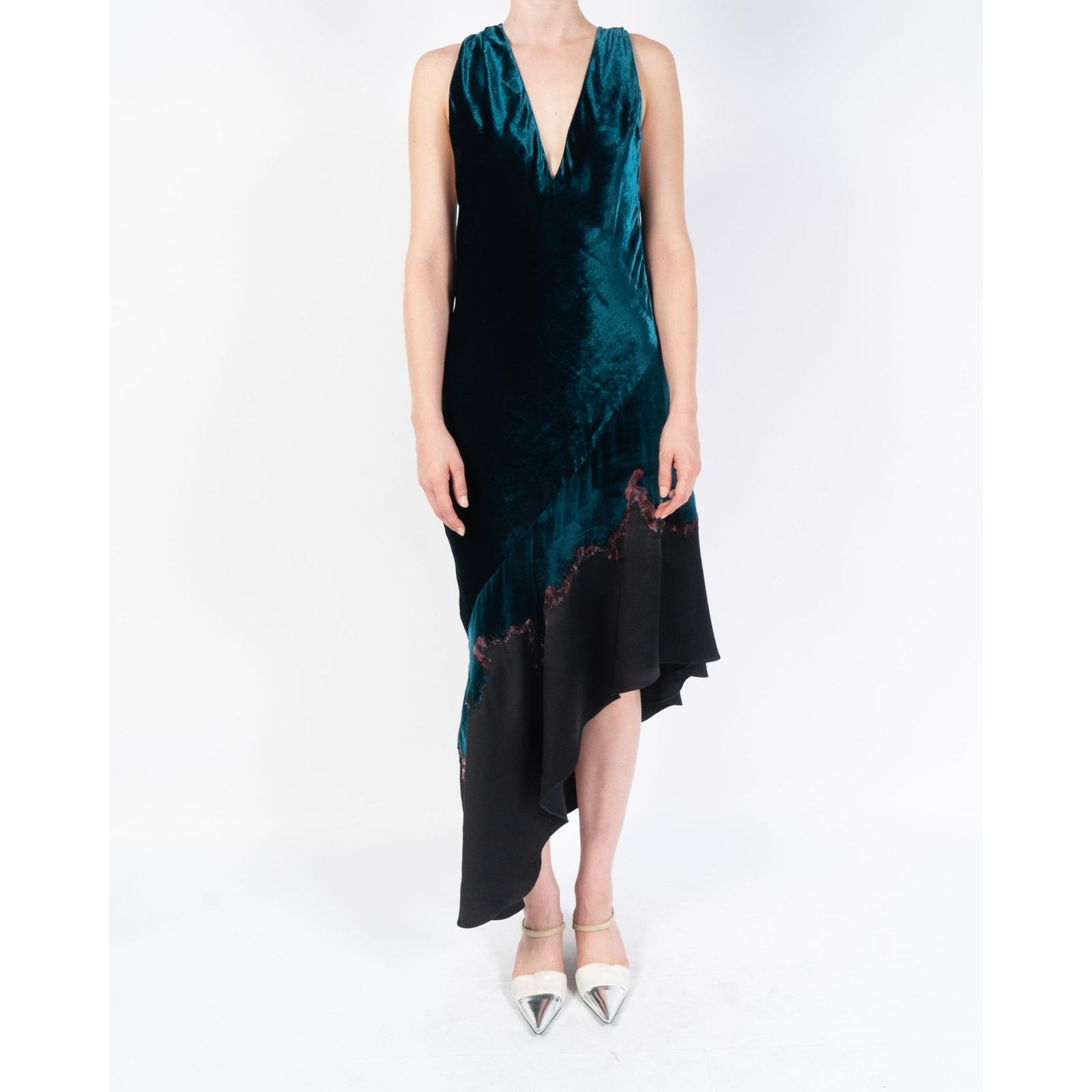 Haider Ackermann FW17 Burnt Detail Velvet Dress Size S / US 4 / IT 40 - 4 Thumbnail