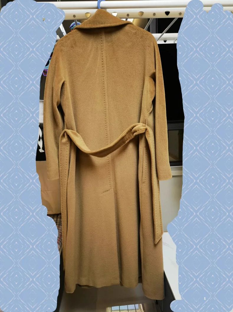 Max Mara Max Mara Women's Sheepwool Shirt Neck Strap Coat Size S / US 4 / IT 40 - 2 Thumbnail