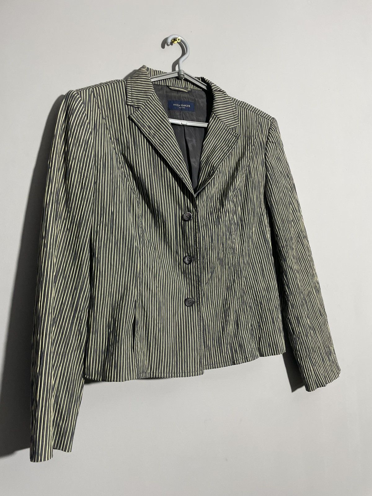 Piazza Sempione Plazza Simpione Striped Women’s Blazer size 46 Size L / US 10 / IT 46 - 2 Thumbnail