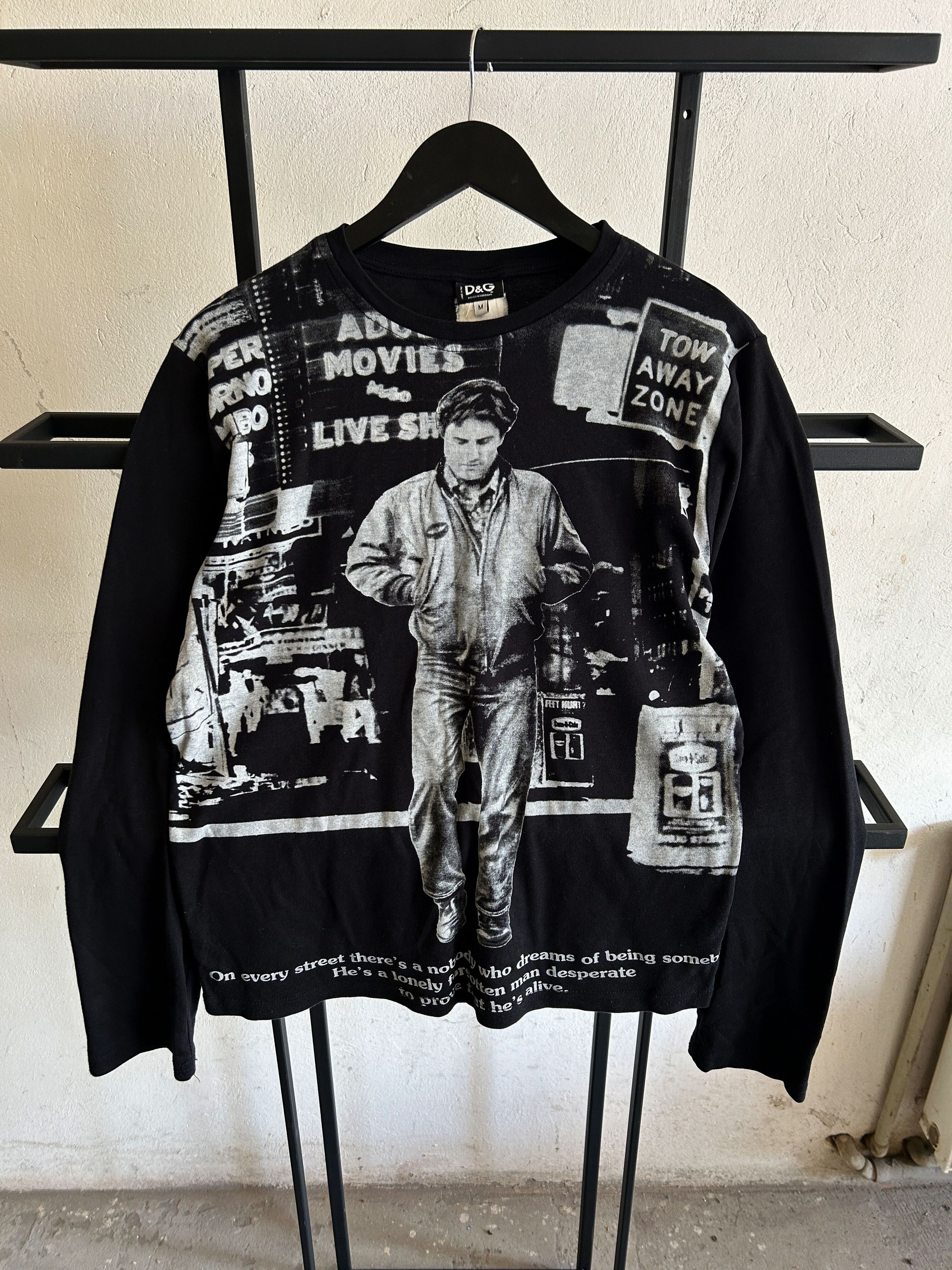 Dolce & Gabbana Vintage Dolce Gabbana 1976 Taxi Driver Hoodie Long Sleeve Size US M / EU 48-50 / 2 - 1 Thumbnail