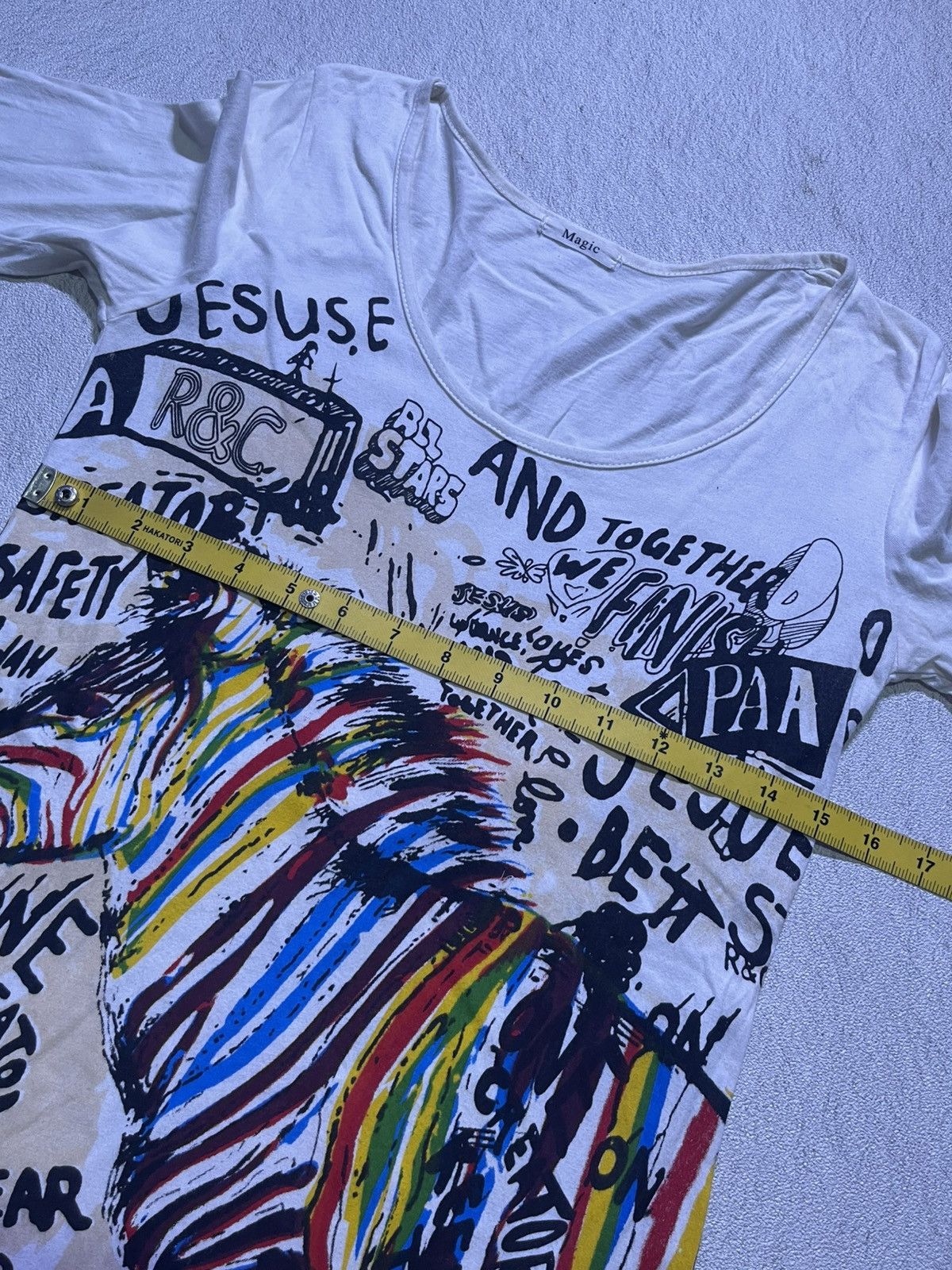 Japanese Brand Y2K MAGIC long sleeve tshirt full color motif Size US S / EU 44-46 / 1 - 8 Thumbnail