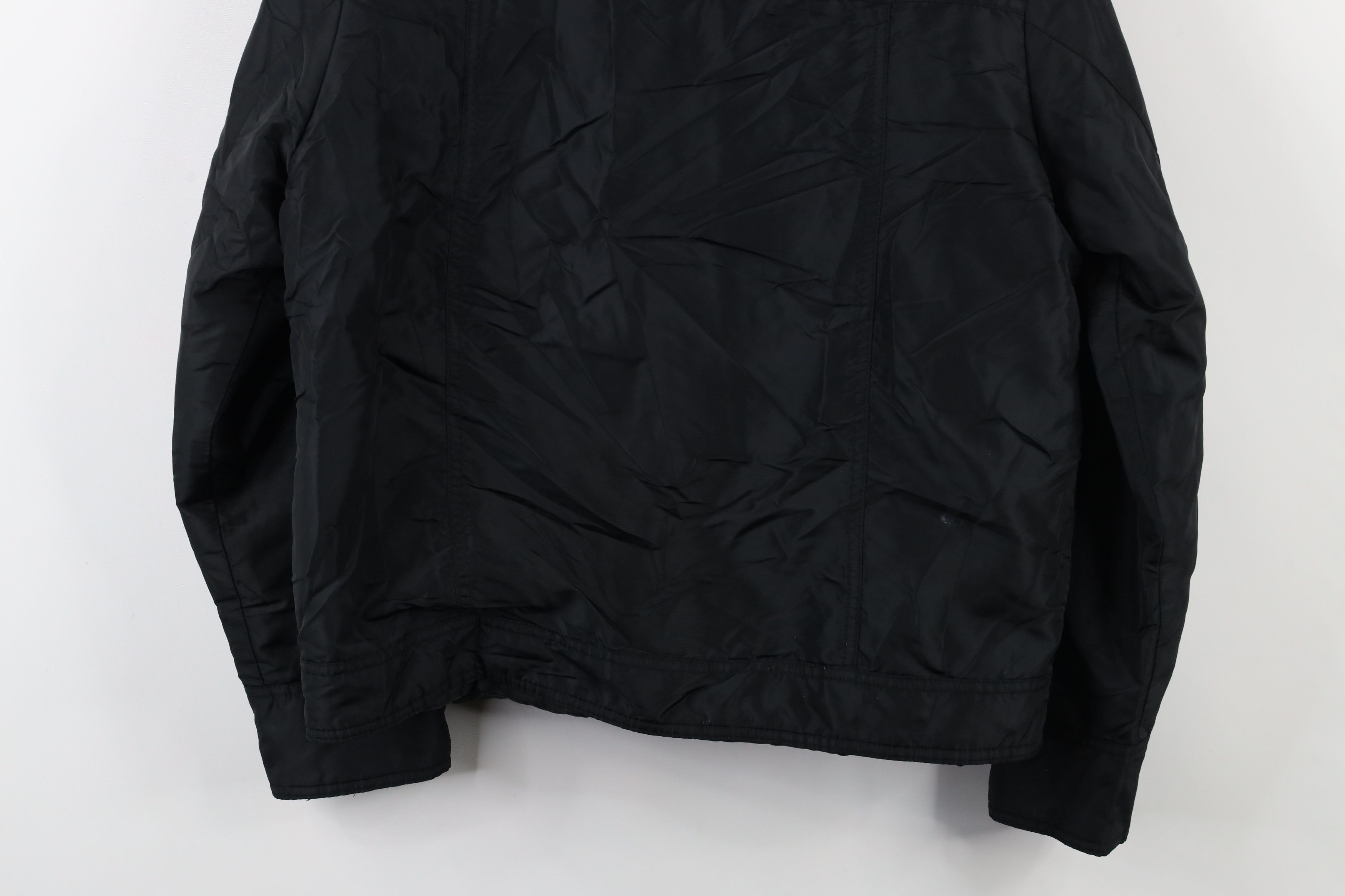 Gap × Vintage Vintage 90s Y2K Gap Full Zip Motorcycle Bomber Jacket Black Size S / US 4 / IT 40 - 14 Thumbnail