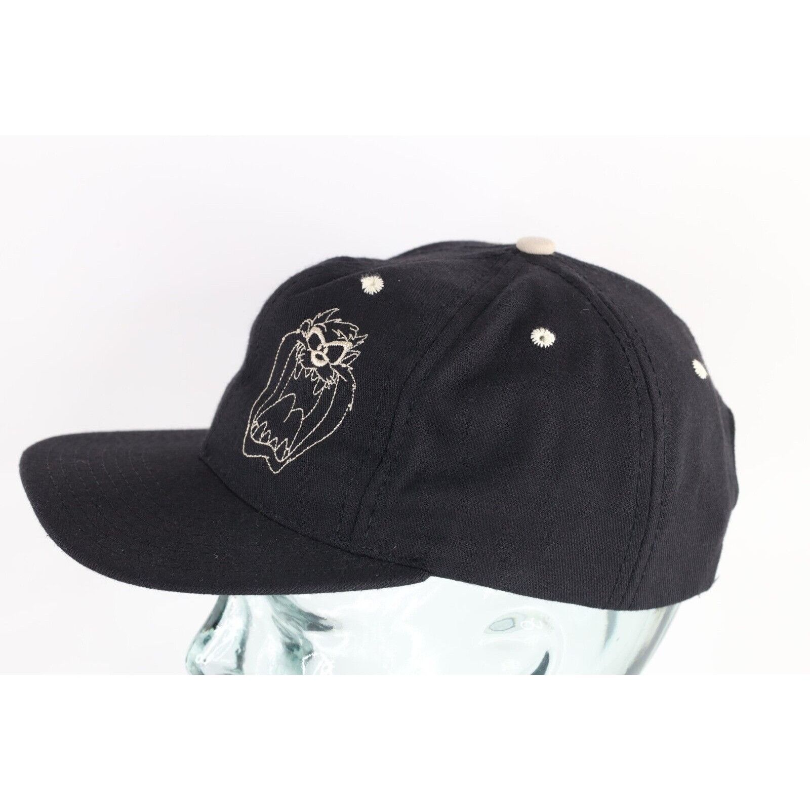 Vintage Vintage 90s Looney Tunes Taz Tazmanian Devil Box Logo Hat Size ONE SIZE - 3 Thumbnail