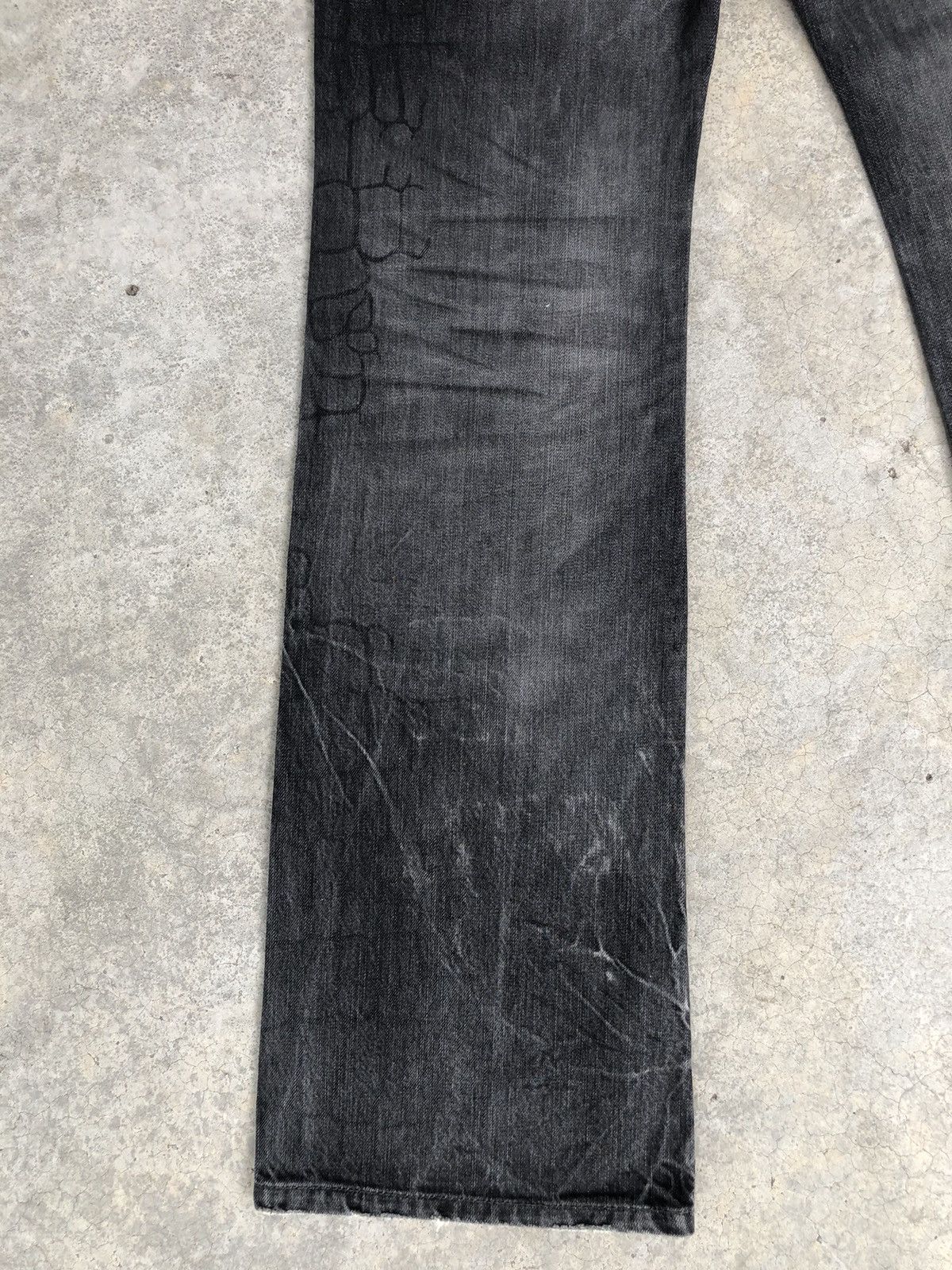 semanticdesign Semantic Design Flared Jeans Distressed Art Style Size US 32 / EU 48 - 11 Thumbnail