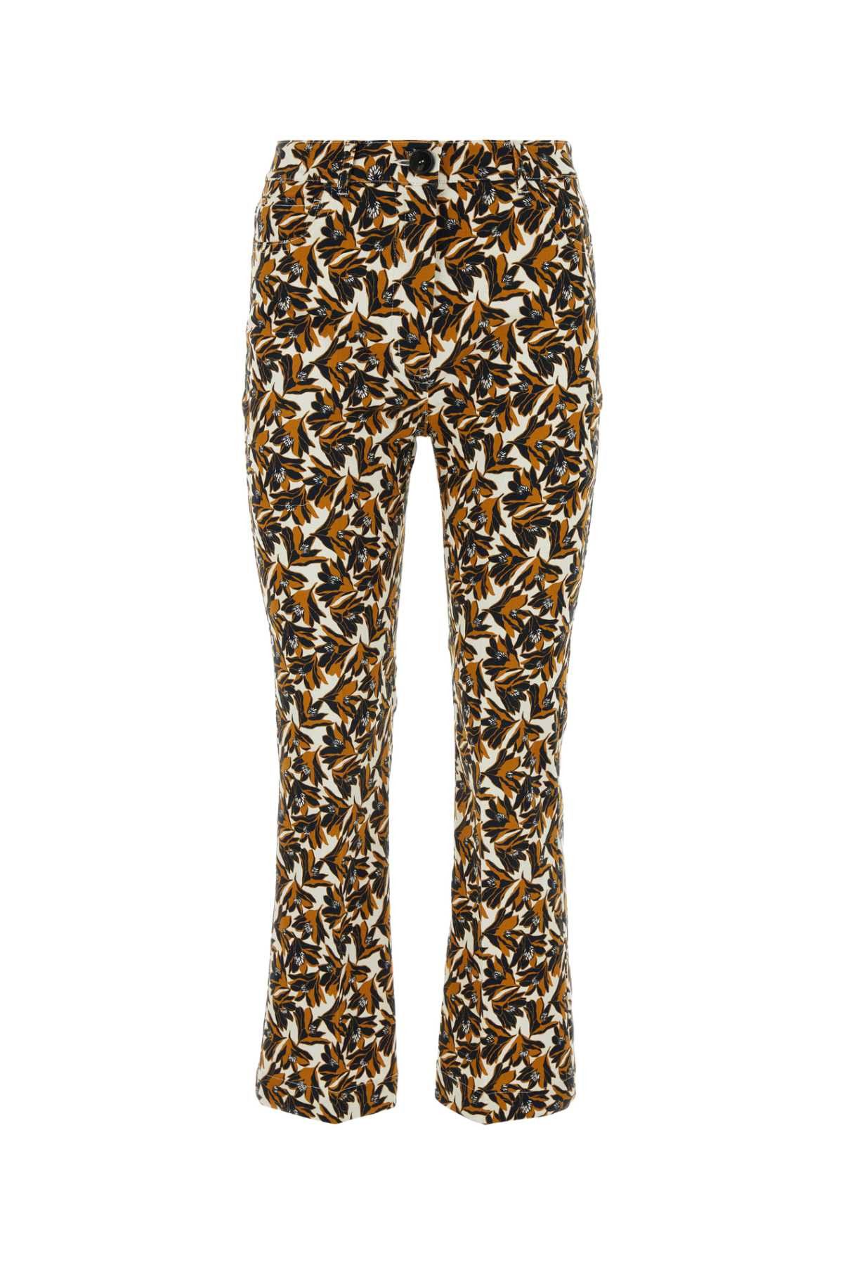 image of Weekend Max Mara Printed Stretch Cotton Gabrielle Pant, Women's (Size 28)