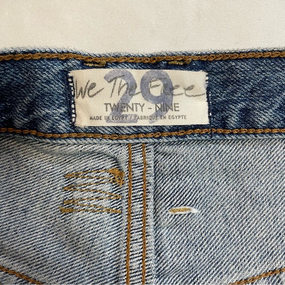 Free People NWT New Free People Makai Cutoff Denim Loose Cannon Blue Sh Size 29" - 9 Thumbnail