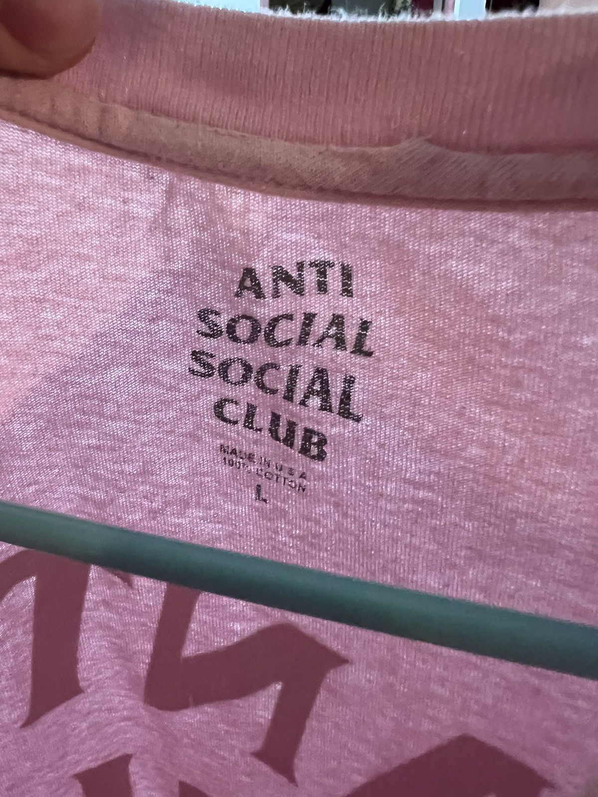 Anti Social Social Club Classic Anti Social Social Club Pink Tee Size US L / EU 52-54 / 3 - 3 Thumbnail