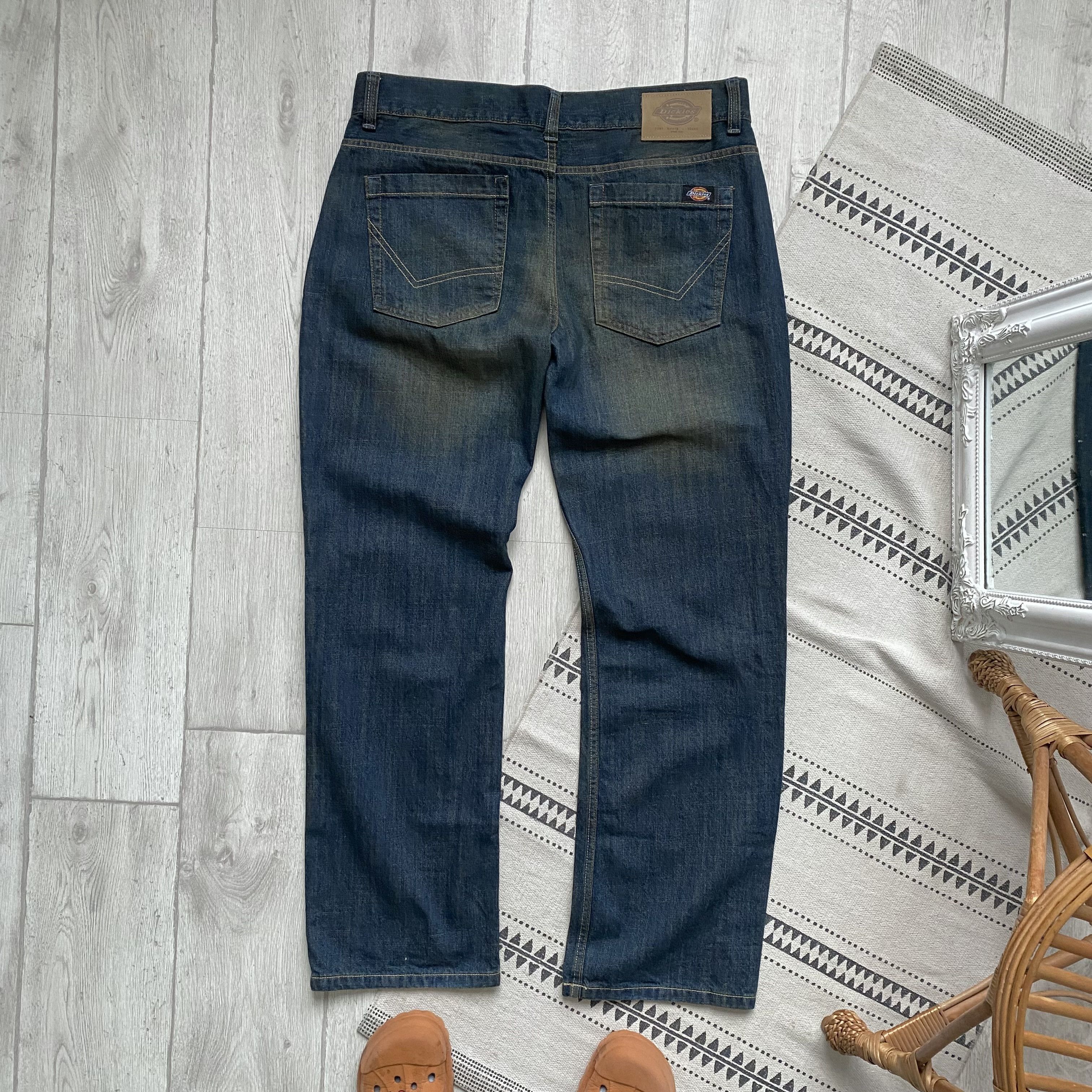 Dickies Vintage 2000s Diskies denim pants Skater baggy jeans Size US 36 / EU 52 - 10 Thumbnail