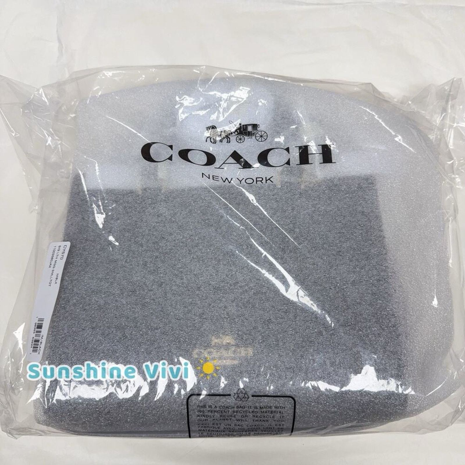 Coach NWT Coach Maggie Small Tote Bag Leather Black CY670 Size ONE SIZE - 5 Thumbnail