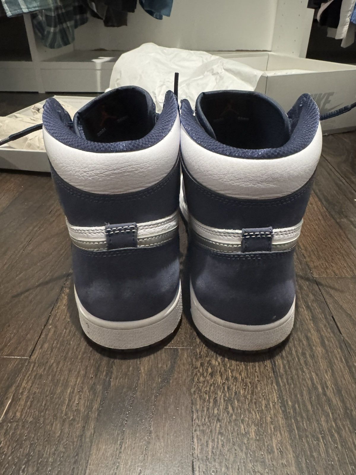 Jordan Brand Jordan 1 High Midnight Navy Retro new condition Size US 10.5 / EU 43-44 - 4 Thumbnail