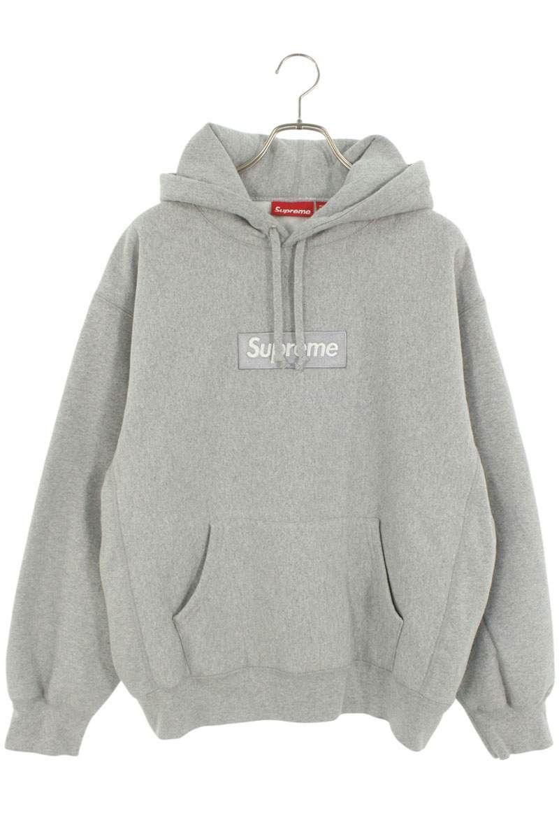 【極美品】Supreme Box Logo Hoodie FW23 Gray M Supreme-Box-Logo-Hooded-