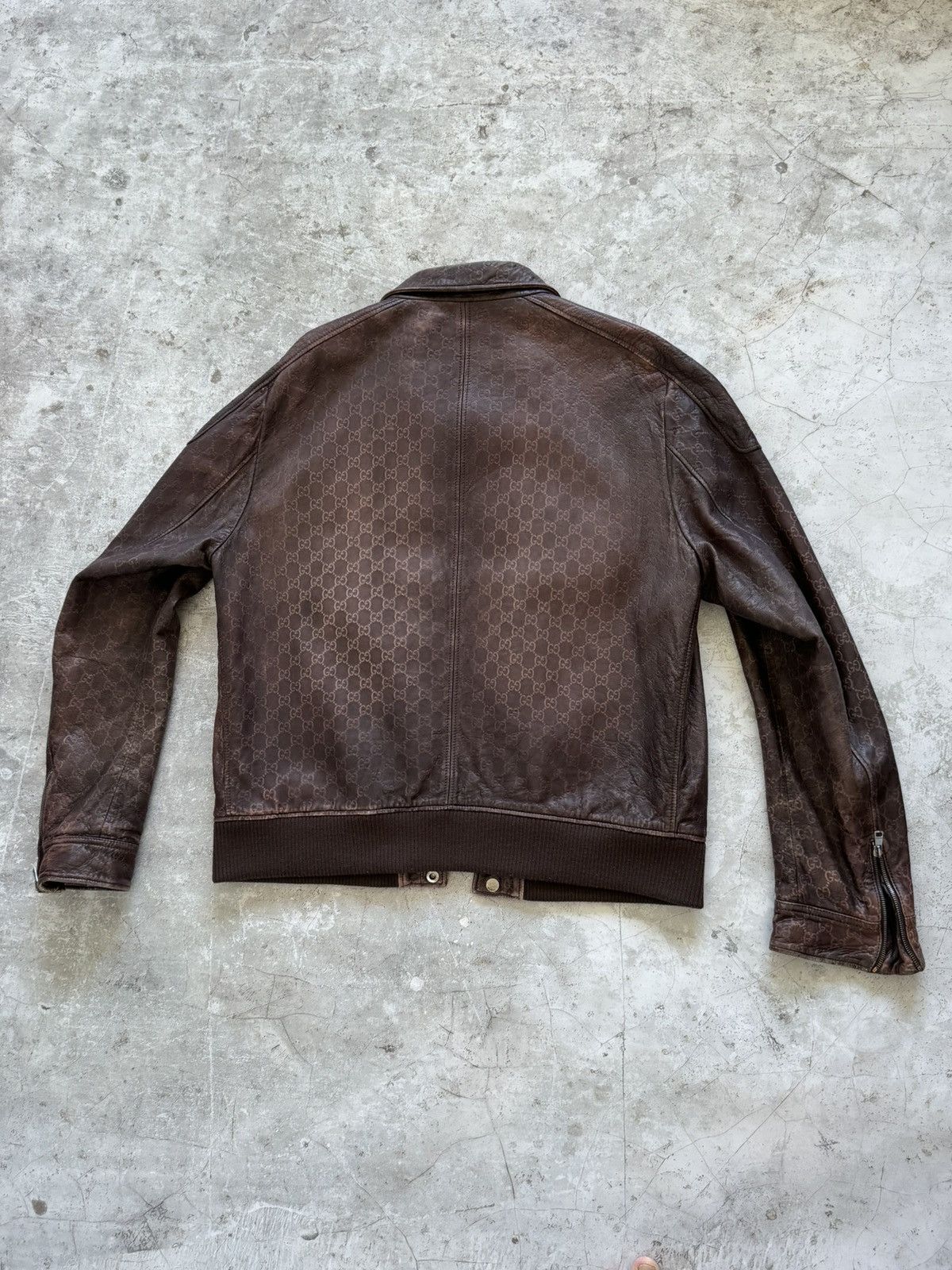 Gucci Gucci guccissma monogram leather biker jacket Size US XXL / EU 58 / 5 - 6 Thumbnail