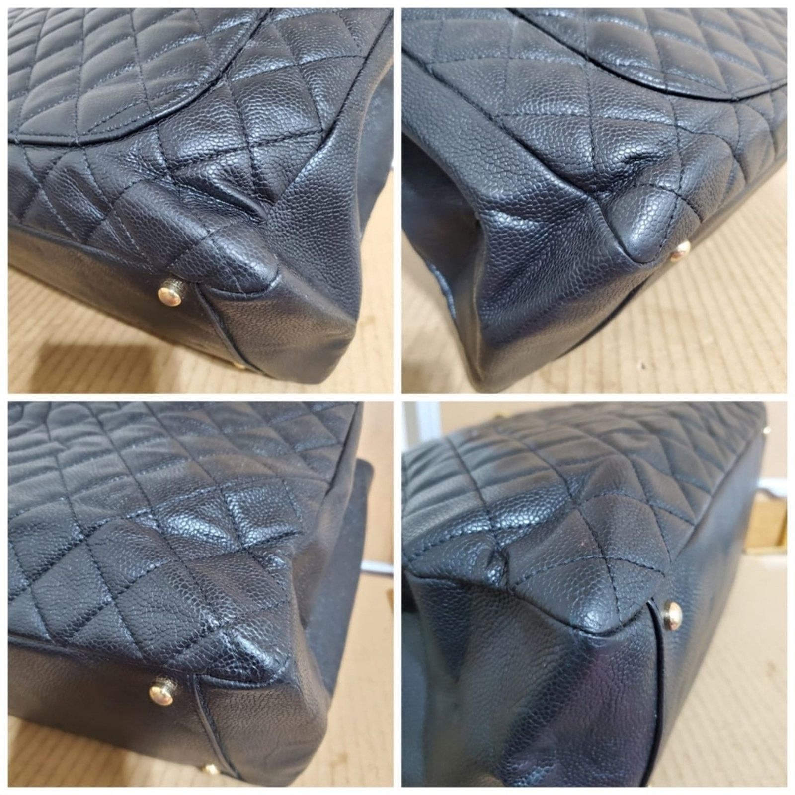 Chanel Auth CHANEL Caviar Quilted XL Grand Shopping Tote GST Black Size ONE SIZE - 8 Thumbnail