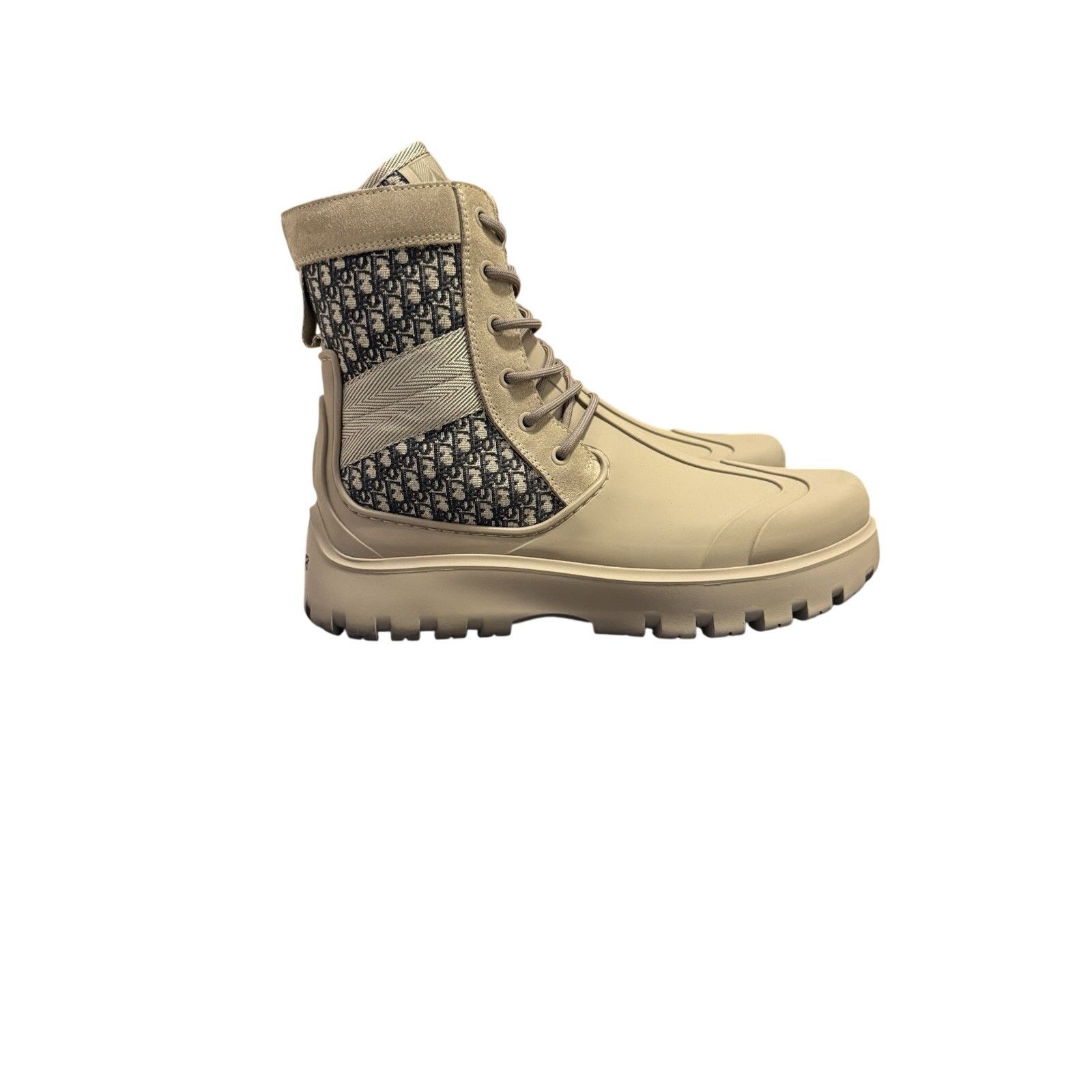 Christian Dior Garden Oblique Lace-Up Boots Size 45 (US 12)