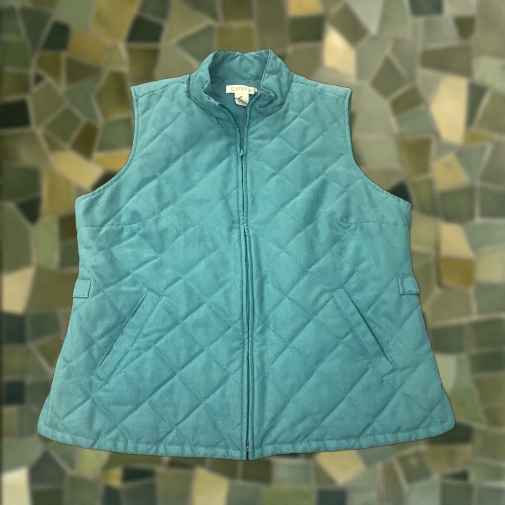 Orvis Orvis Quilted Vest Womens Medium Blue Full Zip Pockets High Neck - Vest, Orvis, Blue, Quilted, Full Zip, Pockets, Womens, M Size M / US 6-8 / IT 42-44 - 1 Thumbnail