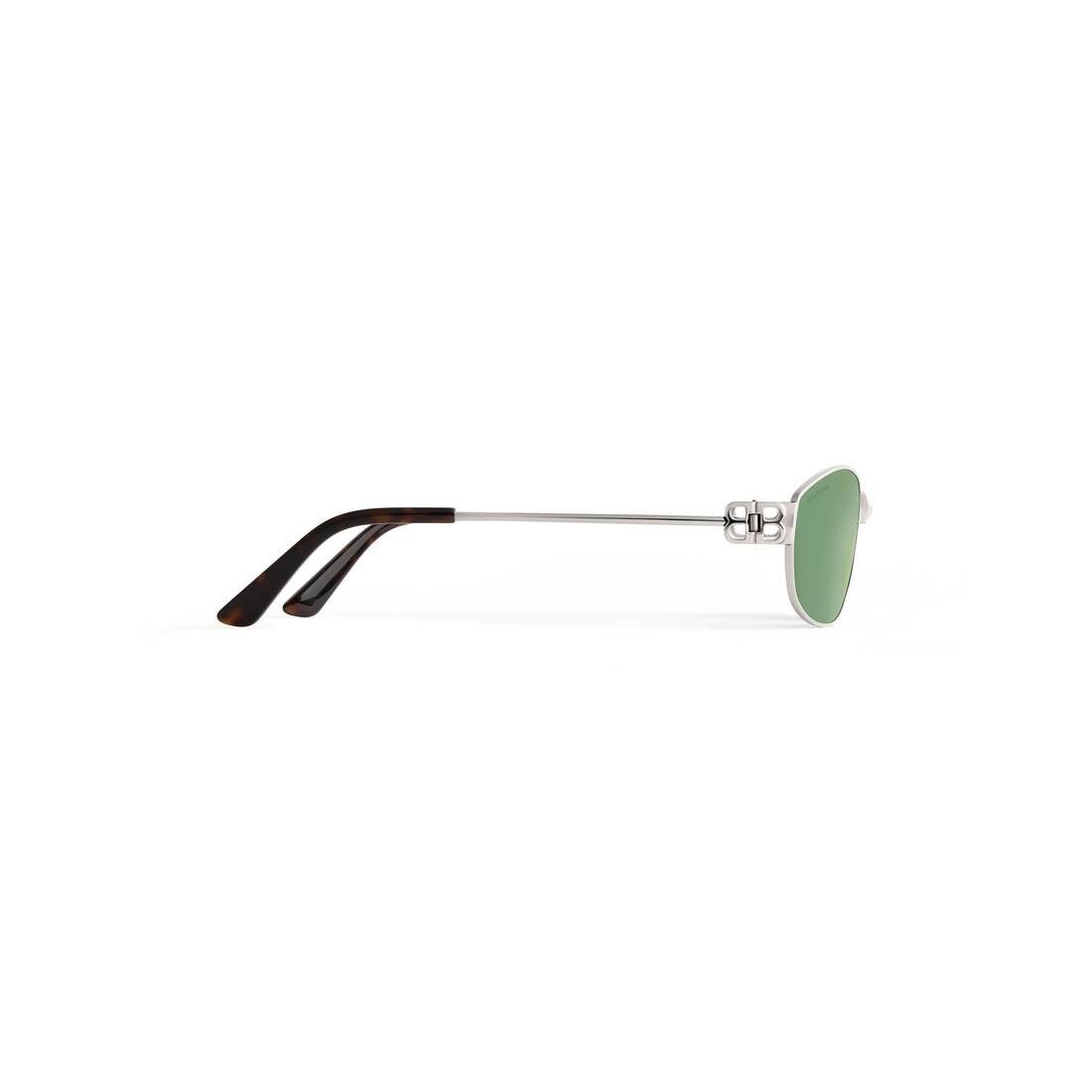 Balenciaga o1srvl11e1025 Size: OS / Mercury Oval Sunglasses in Silver Size ONE SIZE - 3 Thumbnail