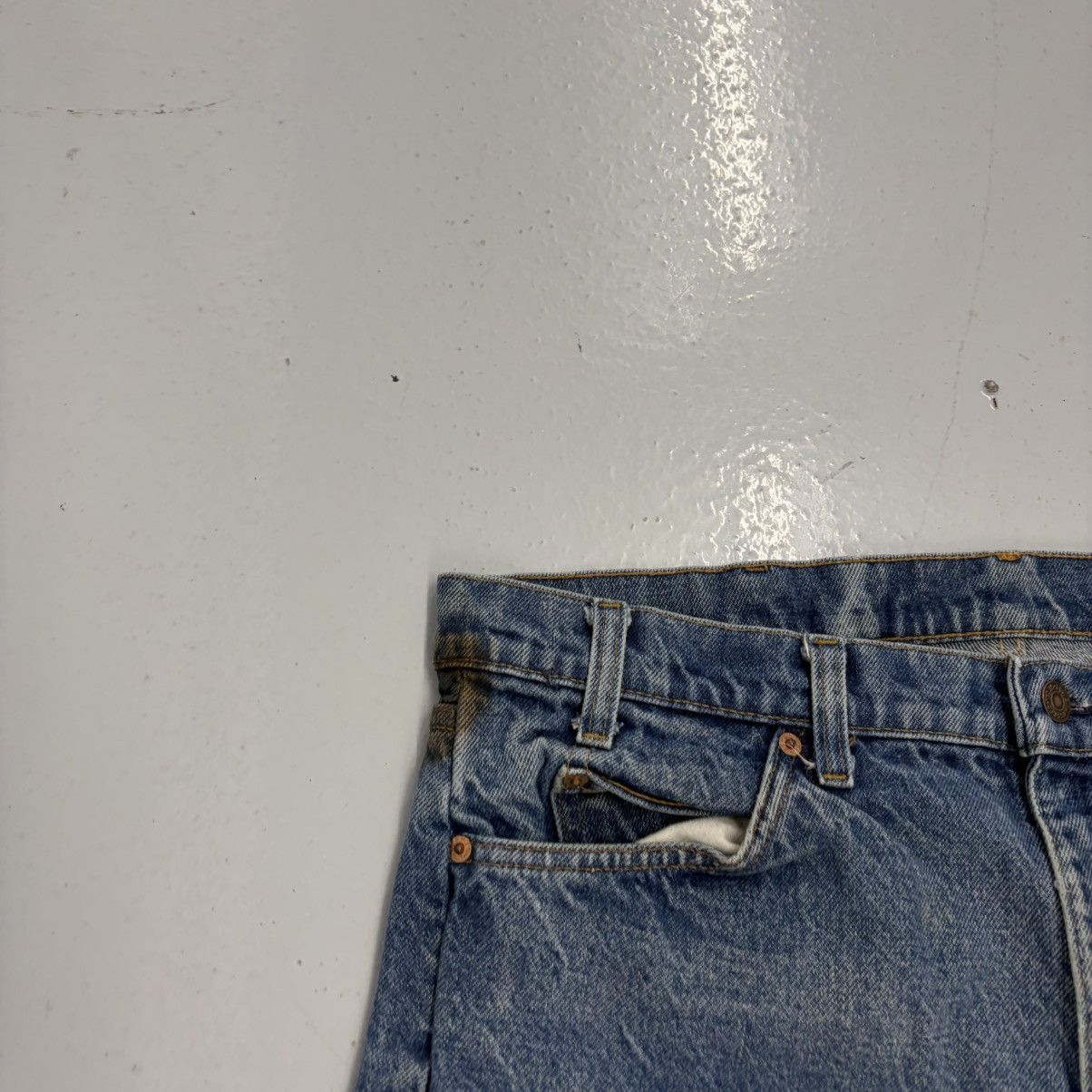 Levi's Vintage 80s Levi's 505 Blue Regular Orange Tab Jeans 36x25 Size US 36 / EU 52 - 2 Thumbnail