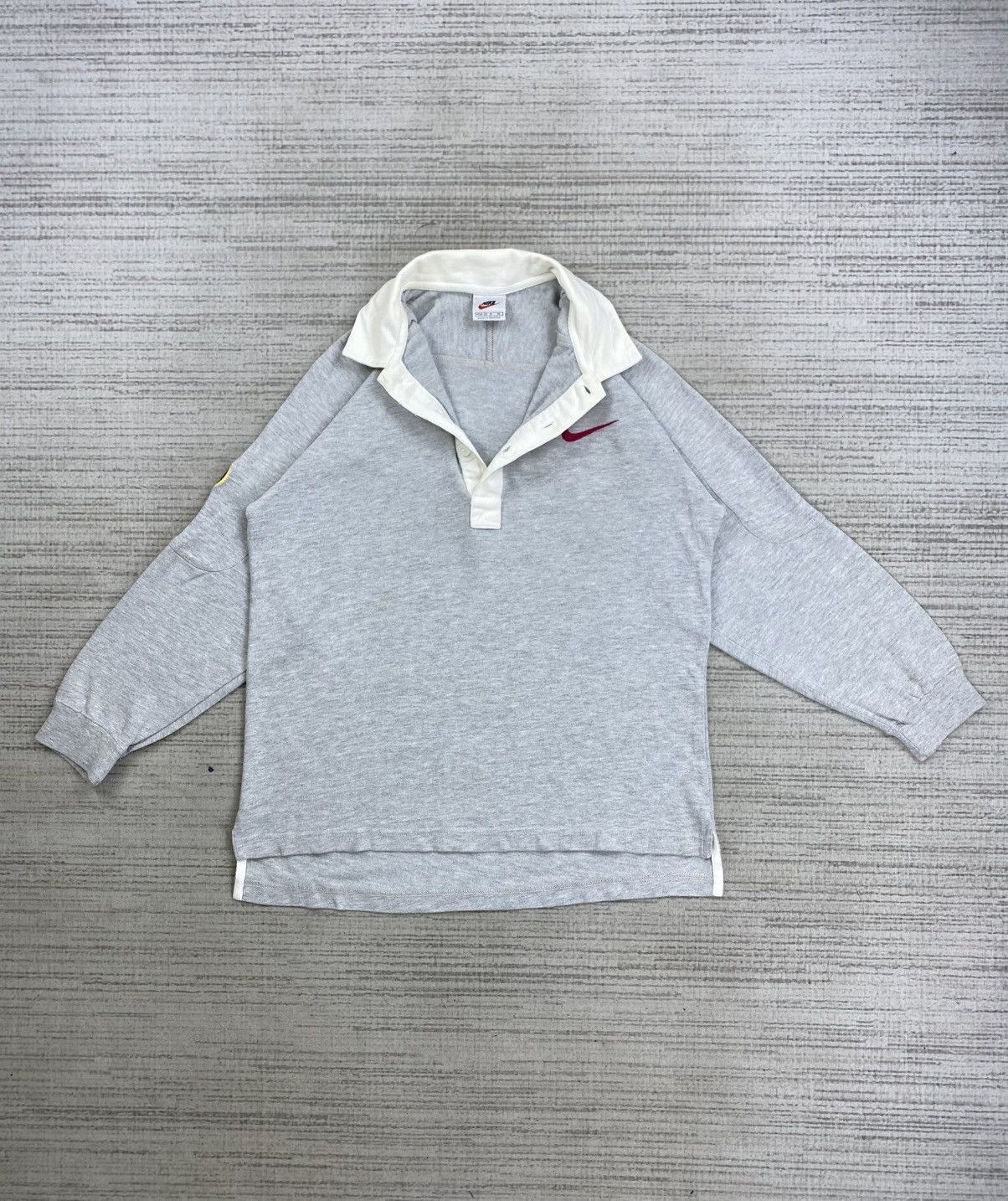 Nike 🔥Vintage 90s Nike Embroidery Logo Long Sleeve Polos Shirt Size US M / EU 48-50 / 2 - 6 Thumbnail