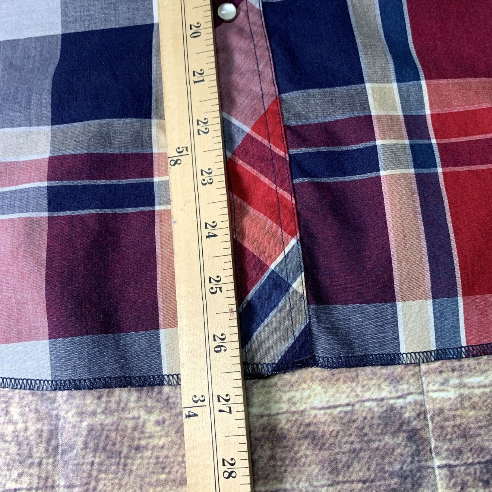 Wrangler Wrangler Shirt Long Sleeve Pearl Snap Mens XXL Red Blue White Plaid Western Shirt Mens XXL Red Plaid Wrangler Size US XXL / EU 58 / 5 - 7 Thumbnail