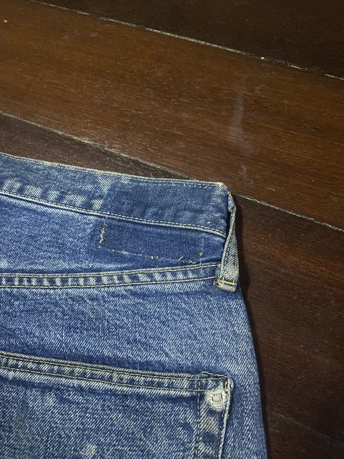 Warehouse FIRE 🔥 vintage DENIME JAPAN Selvedge Denim nice faded b1 Size US 33 - 18 Thumbnail