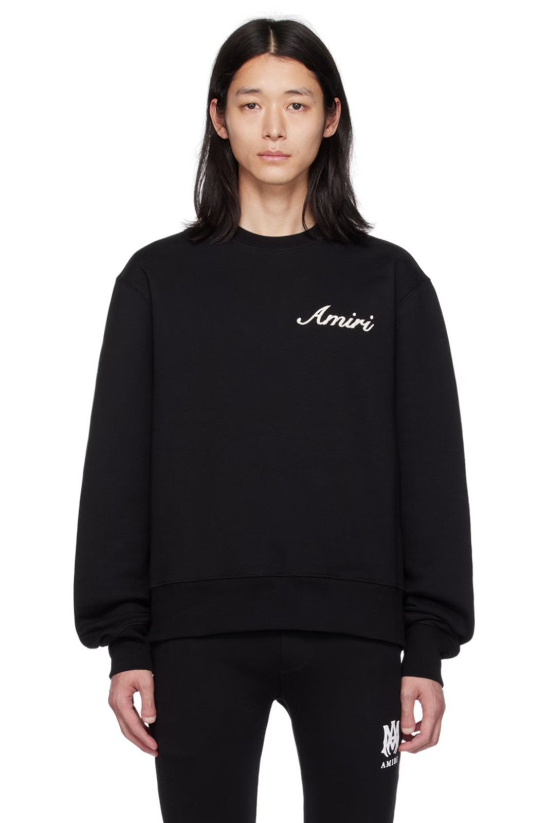 Amiri Amiri Embroidered Script Crewneck Size US XL / EU 56 / 4 - 10 Thumbnail
