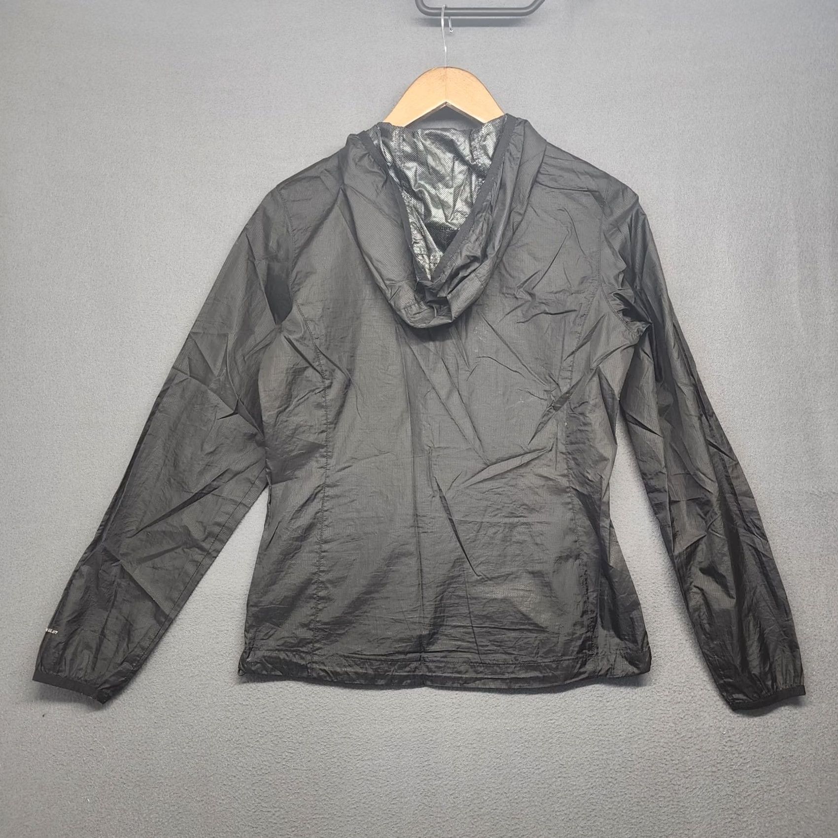 Vintage Columbia Omni Heat Hooded Jacket Thermal Lightweight Womens Small Black Size S / US 4 / IT 40 - 2 Thumbnail