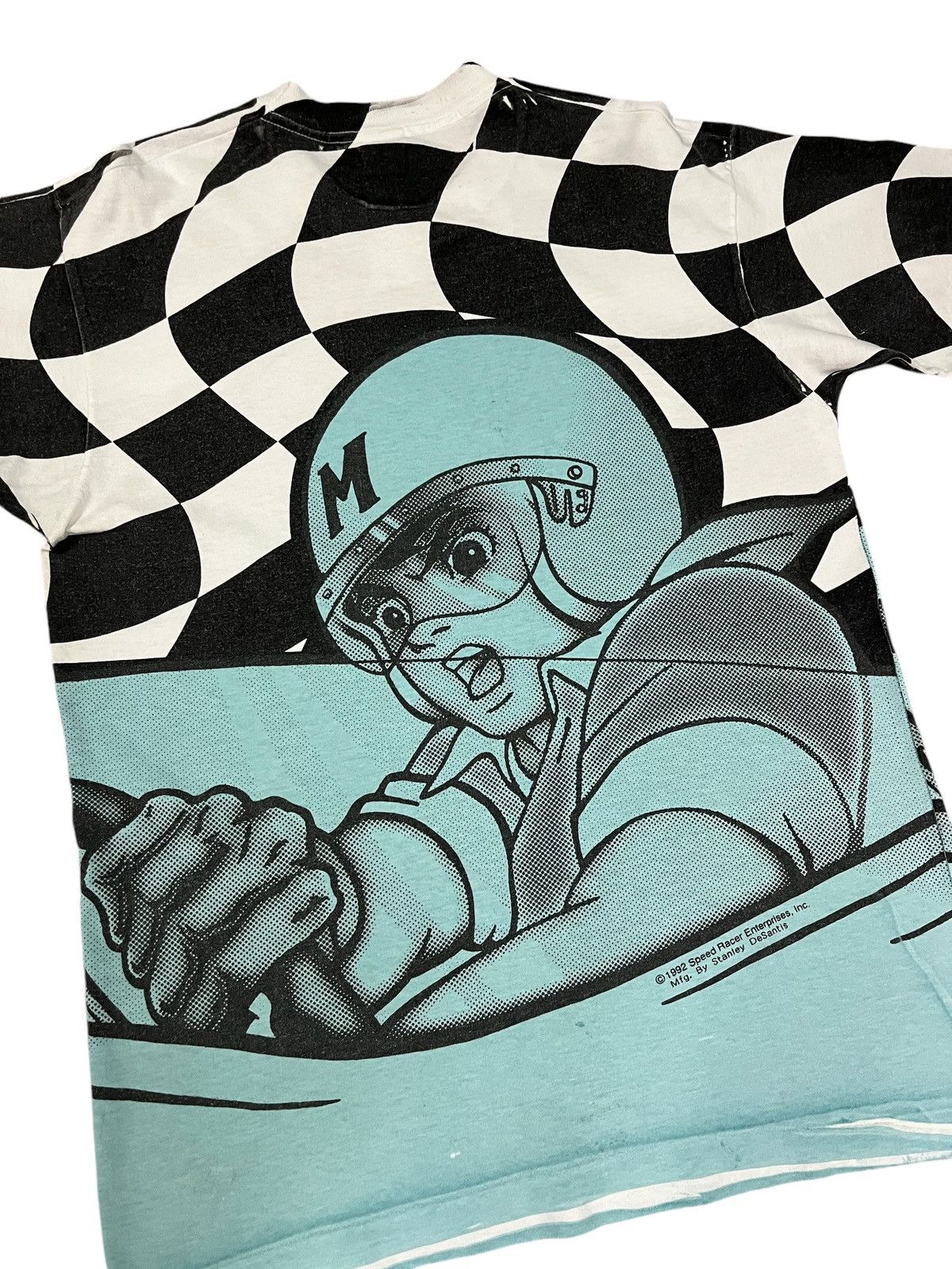 Band Tees × Vintage Vintage Speed Racer 90s AOP t shirt anime 1992 Size US L / EU 52-54 / 3 - 7 Thumbnail