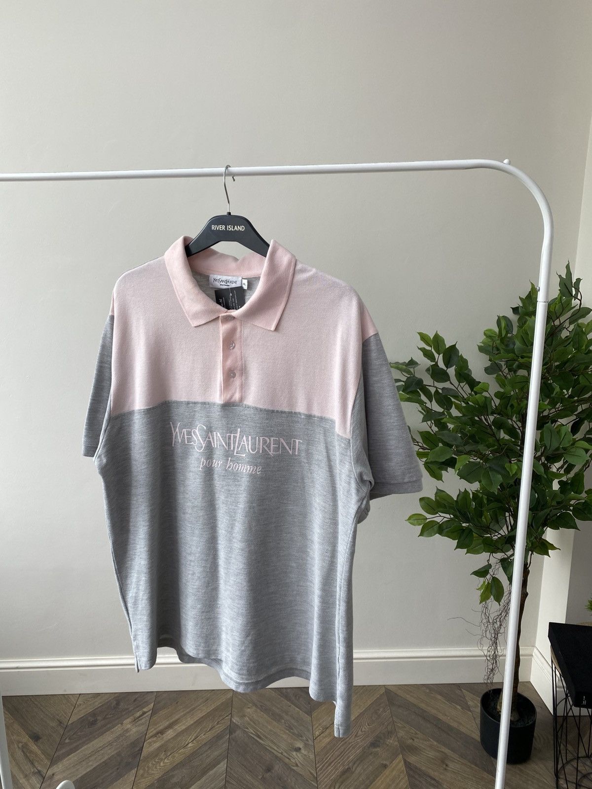 Designer × Vintage × Yves Saint Laurent Vintage YSL Yves Saint Laurent Luxury Polo T-shirt Size US XL / EU 56 / 4 - 5 Thumbnail