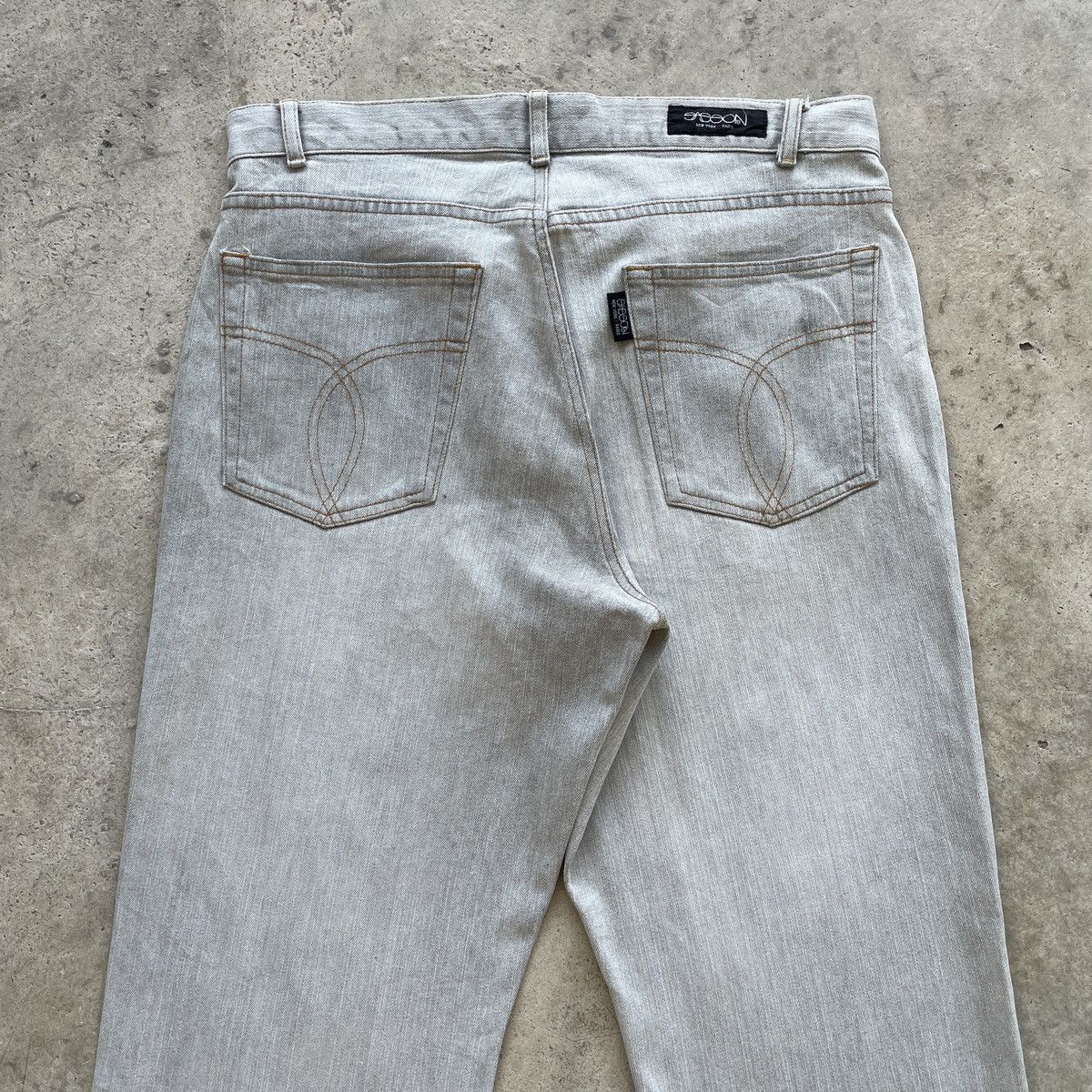 Vintage Vintage Sasson Newyork💥 Paris Faded Jeans Pants Denim W33 Size US 33 - 10 Thumbnail