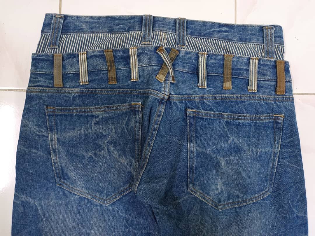 If Six Was Nine × Japanese Brand Jack Serika Double Waist Jeans Punk Seditioneries Style Size US 32 / EU 48 - 4 Thumbnail
