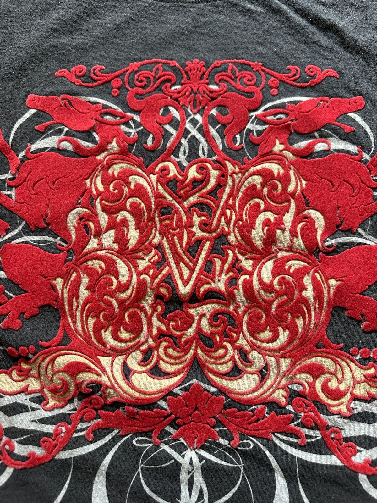 Mecca Vintage Y2K Mecca Apparel Felt Graphic Tee Size US XXL / EU 58 / 5 - 6 Thumbnail