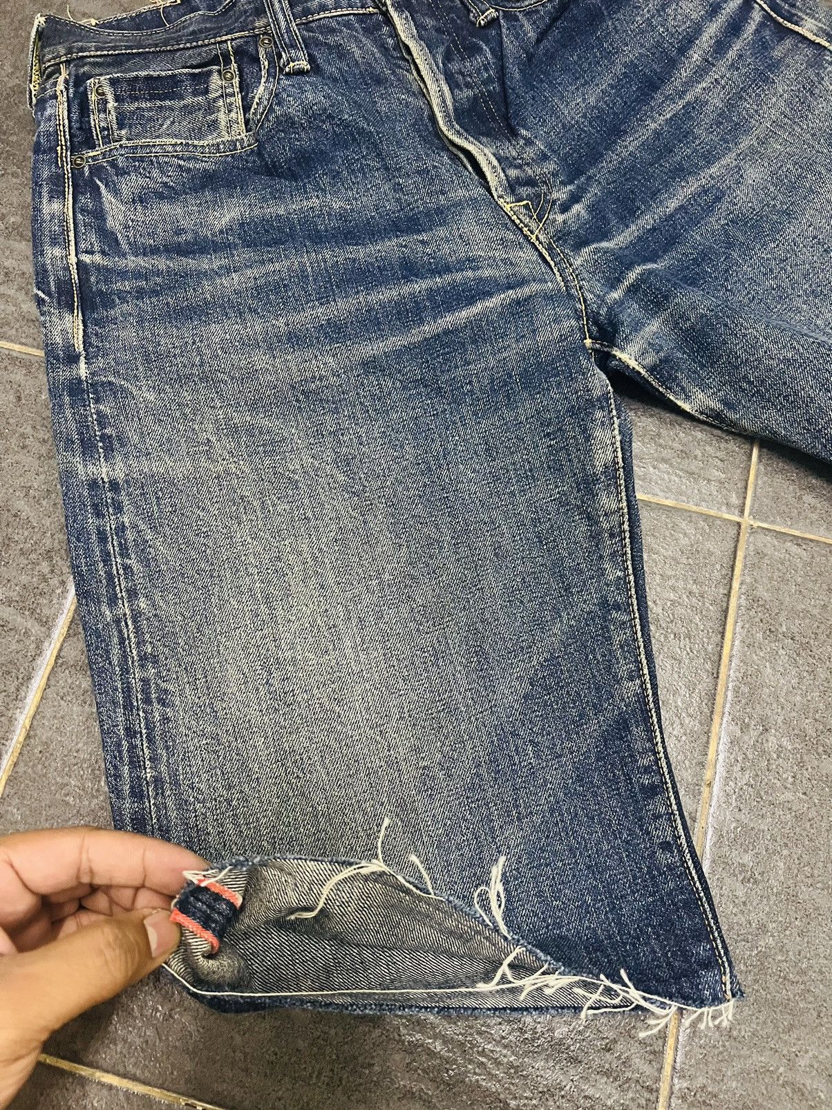 Kapital Kapital Kiro Hirata Crash Selvedge Jeans Denim Short Size US 29 - 5 Thumbnail