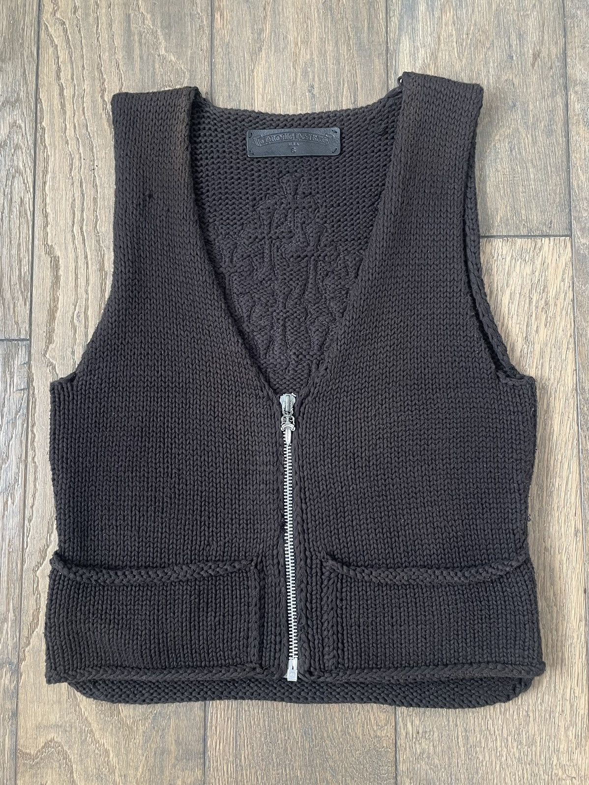 Chrome Hearts Chrome Hearts Cashmere 20 Cross Patches Vest Size US S / EU 44-46 / 1 - 2 Thumbnail