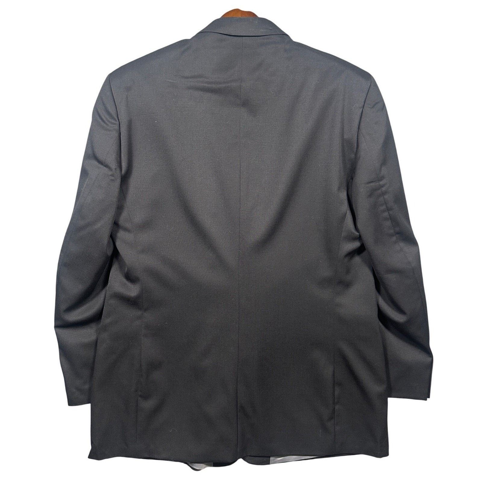 Linea Linea Uomo Blazer Mens 48XL Black NWT Wool Suit Jacket Size 48L - 3 Thumbnail