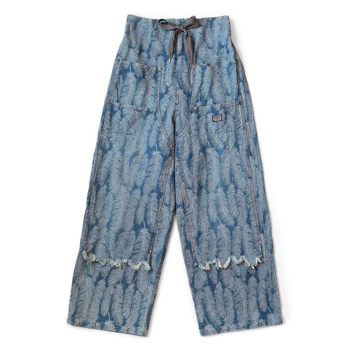 Kapital Kapital 12oz Magpie Denim W Knee Easy Baggy feather Pants s3 Size US 36 / EU 52 - 10 Thumbnail
